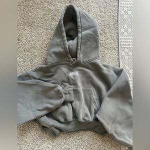 WORTHE oversized crop hoodie